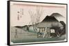 The Famous Teahouse at Mariko', from the Series 'The Fifty-Three Stations of the Tokaido', C.1834-Utagawa Hiroshige-Framed Stretched Canvas