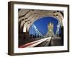 The Famous Tower Bridge over the River Thames in London-David Bank-Framed Photographic Print