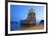 The Famous Tower of Belem at Lisbon after Sunset-foodbytes-Framed Photographic Print