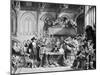 The Famous Trial of Charles I in Westminster Hall in January, 1649-null-Mounted Giclee Print