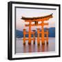 The Famous Vermillion Coloured Floating Torii Gate-Gavin Hellier-Framed Photographic Print