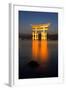 The Famous Vermillion Coloured Floating Torii Gate-Gavin Hellier-Framed Photographic Print