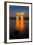 The Famous Vermillion Coloured Floating Torii Gate-Gavin Hellier-Framed Photographic Print