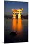 The Famous Vermillion Coloured Floating Torii Gate-Gavin Hellier-Mounted Photographic Print