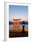 The Famous Vermillion Coloured Floating Torii Gate-Gavin Hellier-Framed Photographic Print