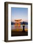 The Famous Vermillion Coloured Floating Torii Gate-Gavin Hellier-Framed Photographic Print