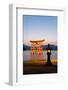 The Famous Vermillion Coloured Floating Torii Gate-Gavin Hellier-Framed Photographic Print