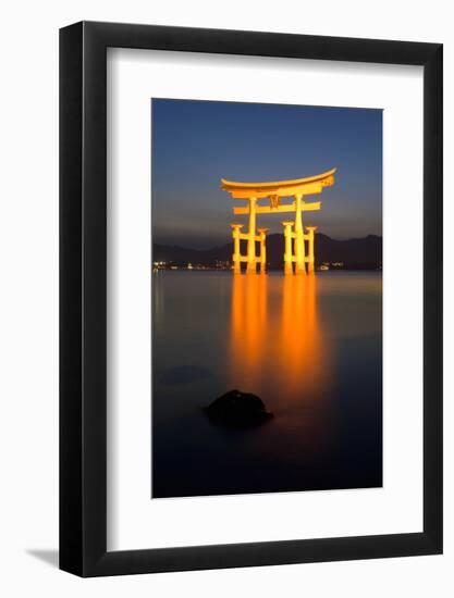 The Famous Vermillion Coloured Floating Torii Gate-Gavin Hellier-Framed Photographic Print