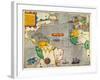 The Famous West Indian Voyage Made by the English Fleet of 23 Ships and Barkes-Baptista Boazio-Framed Giclee Print