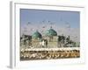 The Famous White Pigeons, Shrine of Hazrat Ali, Mazar-I-Sharif, Balkh Province, Afghanistan-Jane Sweeney-Framed Photographic Print