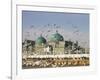 The Famous White Pigeons, Shrine of Hazrat Ali, Mazar-I-Sharif, Balkh Province, Afghanistan-Jane Sweeney-Framed Photographic Print