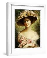 The Fancy Bonnet-Emile Vernon-Framed Giclee Print