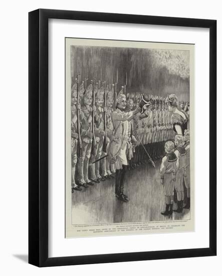 The Fancy Dress Ball Given by the Hereditary Prince of Saxe-Meiningen-null-Framed Giclee Print