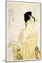 The Fancy-Free Type, from the Series Ten Types in the Physiognomic Study of Women Par Utamaro, Kita-Kitagawa Utamaro-Mounted Giclee Print