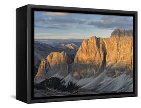 The Fanes Mountains in the Dolomites. Italy-Martin Zwick-Framed Stretched Canvas