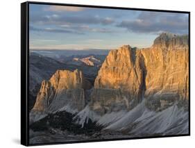 The Fanes Mountains in the Dolomites. Italy-Martin Zwick-Framed Stretched Canvas