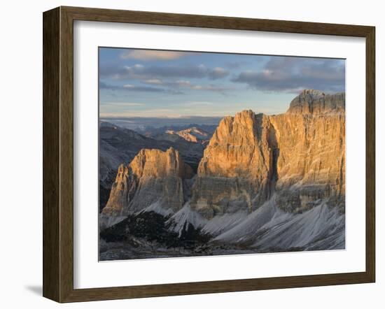 The Fanes Mountains in the Dolomites. Italy-Martin Zwick-Framed Premium Photographic Print