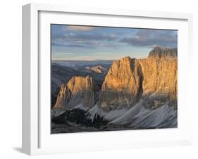 The Fanes Mountains in the Dolomites. Italy-Martin Zwick-Framed Premium Photographic Print