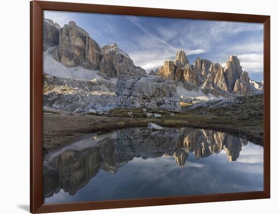 The Fanis Mountains Seen from Val Travenanzes , the Dolomites Near Cortina D'Ampezzo-Martin Zwick-Framed Photographic Print