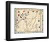 The Far East (from a portolan atlas, 1571)-Fernao Vaz Douado-Framed Premium Giclee Print