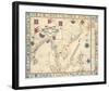 The Far East (from a portolan atlas, 1571)-Fernao Vaz Douado-Framed Premium Giclee Print