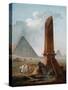 The Farandole Amidst Egyptian Monuments-Hubert Robert-Stretched Canvas