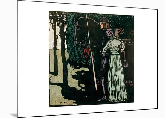 The Farewell, 1903-Wassily Kandinsky-Mounted Giclee Print