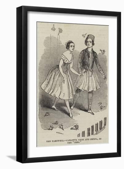 The Farewell, Carlotta Grisi and Petipa, in the Peri-null-Framed Giclee Print