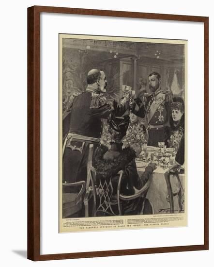 The Farewell Luncheon on Board the Ophir the Parting Pledge-Frederic De Haenen-Framed Giclee Print