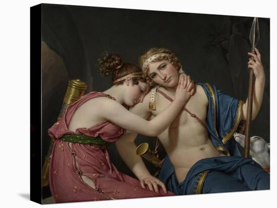 The Farewell of Telemachus and Eucharis, 1818-Jacques Louis David-Stretched Canvas