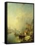 The Farewell Party-Franz Richard Unterberger-Framed Stretched Canvas