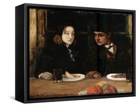 The Farewell Supper, (Toilers of the Se), 1897-Charles Cottet-Framed Stretched Canvas