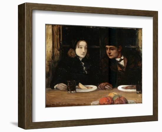 The Farewell Supper, (Toilers of the Se), 1897-Charles Cottet-Framed Giclee Print