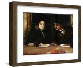 The Farewell Supper, (Toilers of the Se), 1897-Charles Cottet-Framed Giclee Print