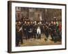 The Farewells of Fontainebleau, 20th April 1814-Horace Vernet-Framed Giclee Print