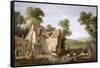 The Farm, 1750-Jean-Baptiste Oudry-Framed Stretched Canvas