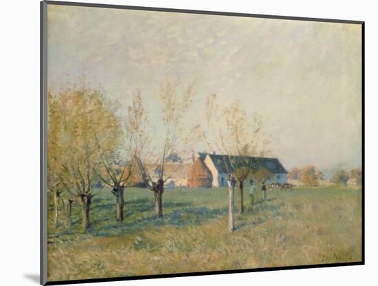 The Farm, 1874-Alfred Sisley-Mounted Giclee Print