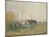 The Farm, 1874-Alfred Sisley-Mounted Giclee Print