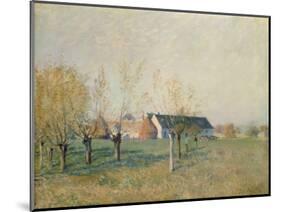 The Farm, 1874-Alfred Sisley-Mounted Giclee Print