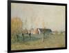 The Farm, 1874-Alfred Sisley-Framed Giclee Print