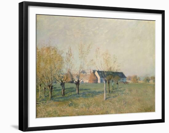 The Farm, 1874-Alfred Sisley-Framed Giclee Print