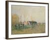 The Farm, 1874-Alfred Sisley-Framed Giclee Print