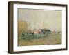 The Farm, 1874-Alfred Sisley-Framed Giclee Print