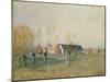 The Farm, 1874-Alfred Sisley-Mounted Giclee Print