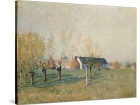 The Farm, 1874-Alfred Sisley-Stretched Canvas