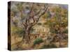 The Farm at Les Collettes, Cagnes, 1908-14-Pierre-Auguste Renoir-Stretched Canvas