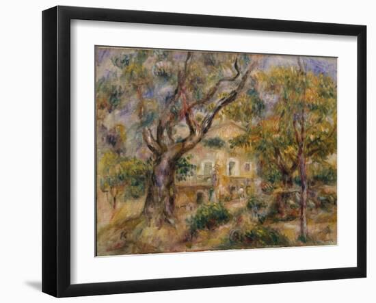 The Farm at Les Collettes, Cagnes, 1908-14-Pierre-Auguste Renoir-Framed Giclee Print