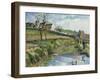 The Farm at Osny, 1883-Camille Pissarro-Framed Giclee Print