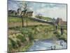 The Farm at Osny, 1883-Camille Pissarro-Mounted Giclee Print