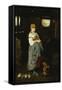 The Farm Girl-F. Ducale-Framed Stretched Canvas